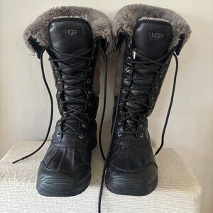 UGG Adirondack Tall Black Boots 10